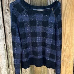 Banana Republic Factory size large dark blue Sweater - with zipper accent